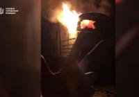 В РФ спалили два тепловози (відео)