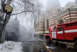 В центре Харькова возник пожар в Благовещенском соборе (видео)