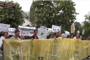 В Крыму пророссийские активисты напали на митингующих, которые скандировали "Кушать!" (видео)