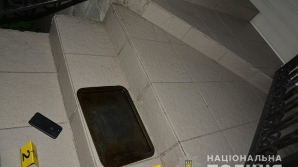 На месте убийства в Фастове. Фото: kyiv.npu.gov.ua.