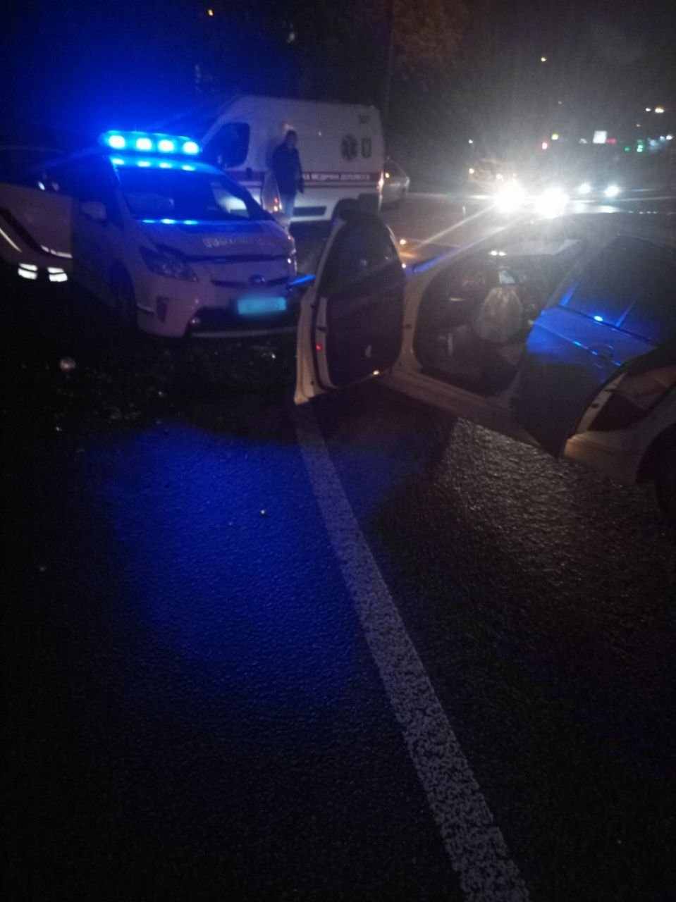 В Киеве патрульные полицейские попали в ДТП