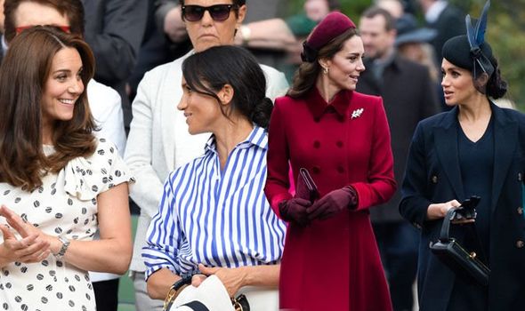 Кейт Миддлтон и Меган Маркл