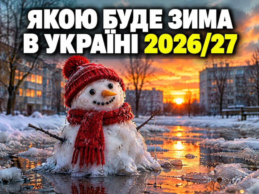 Зима в Україні: прогноз кліматологині на 2026/27 рік