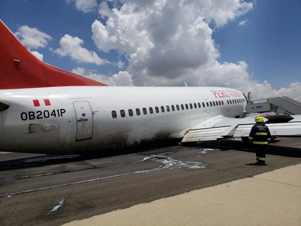 Аварийная посадка пассажирского самолета