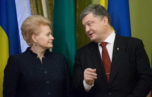 Даля Грибаускайте и Петр Порошенко