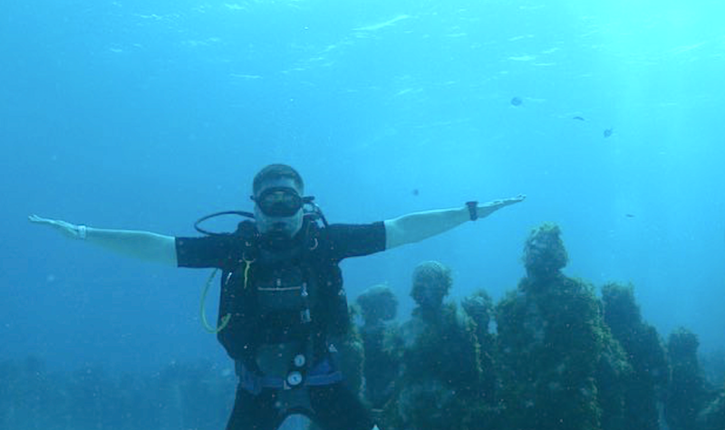 На дне озера Атитлан