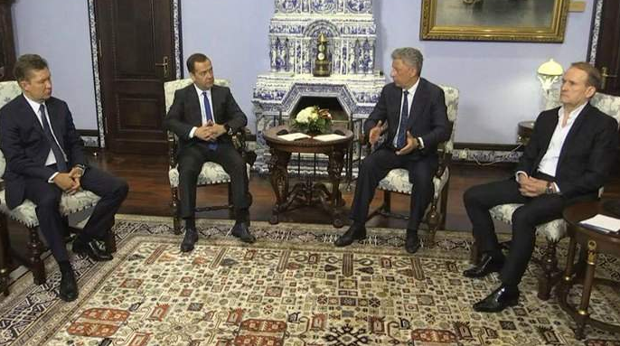 Медведчук и Бойко в Москве встретились с Медведевым