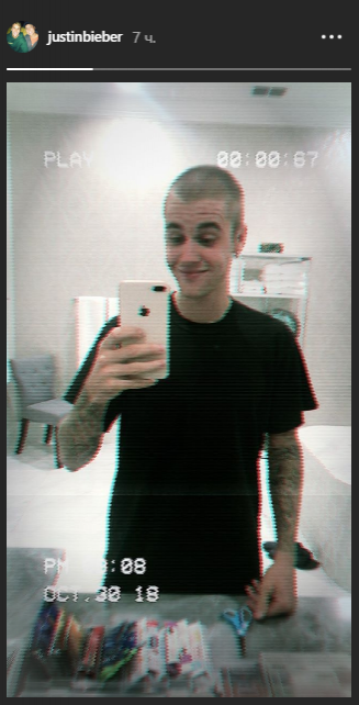 Джастин Бибер постригся налысо