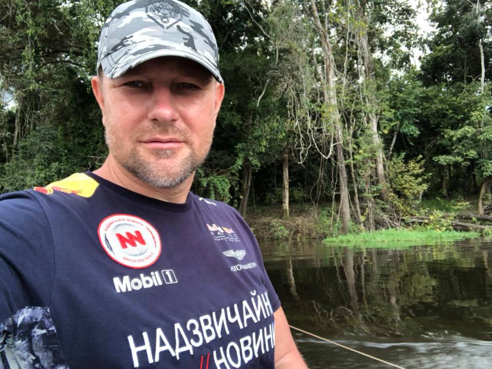 Константин Стогний в экспедиции в Амазонии