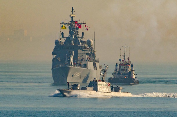 Турецкие корабли у берегов Одессы