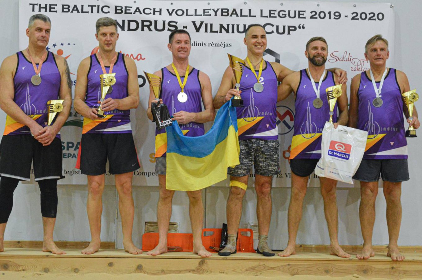 Победители Балтийской пляжной волейбольной Лиге 2019-2020 Украинцы Станислав Корнильев и Юрий Козий