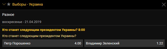 Букмекеры назвали фаворита второго тура президентских выборов