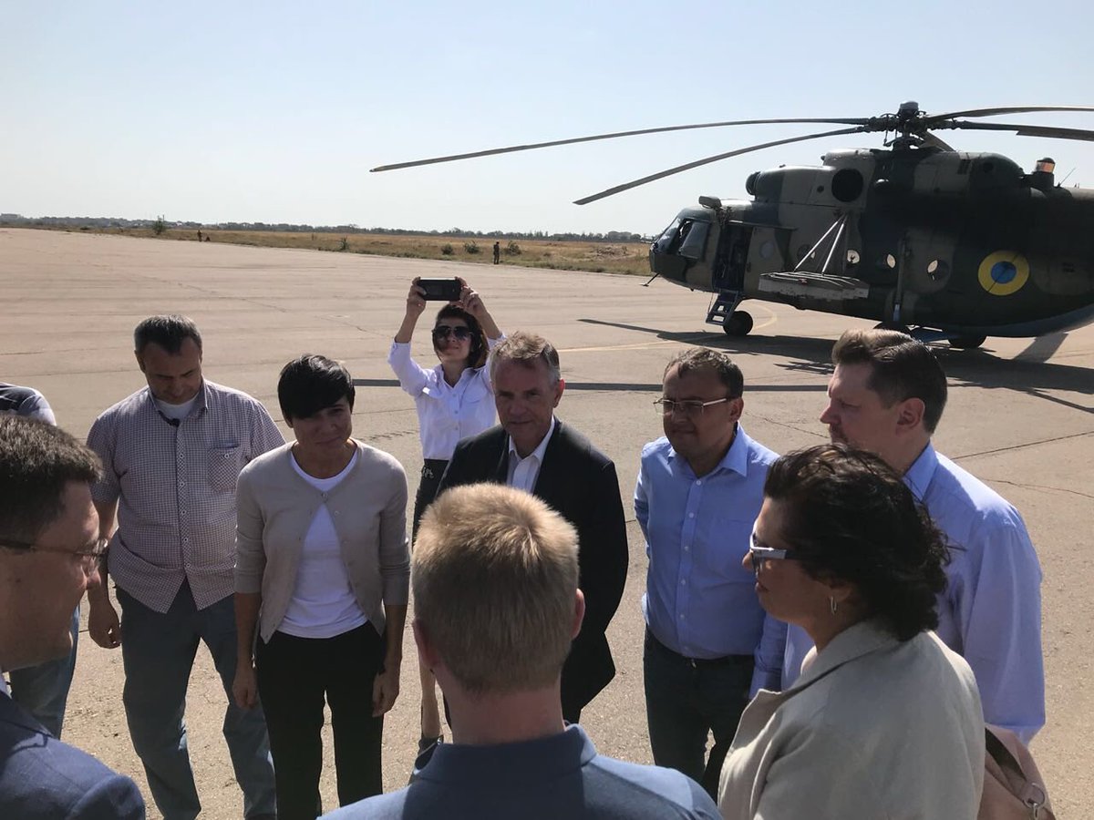 Глава МИД Норвегии посетила Донбасс