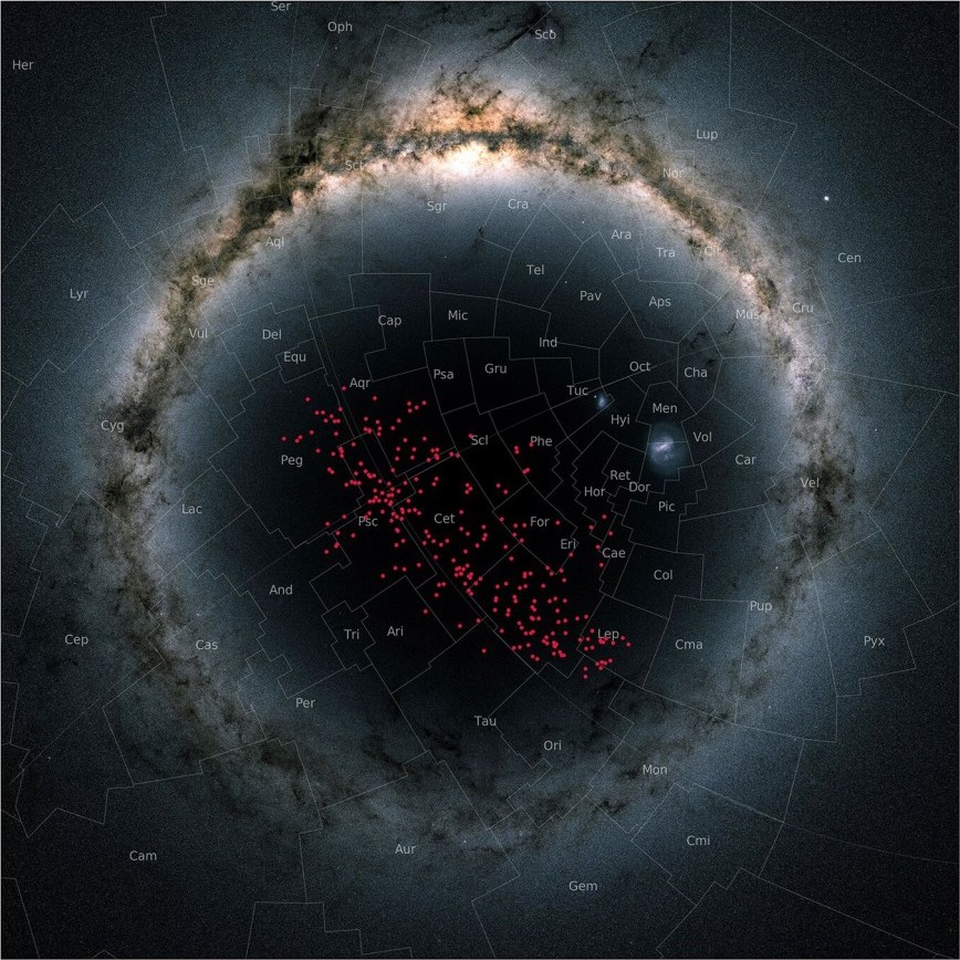 Млечный путь и новое звездное скопление. Credits: Stefan Meingast, João Alves, Verena Fürnkranz 