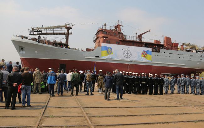 В Украине спустили на воду новый военный корабль