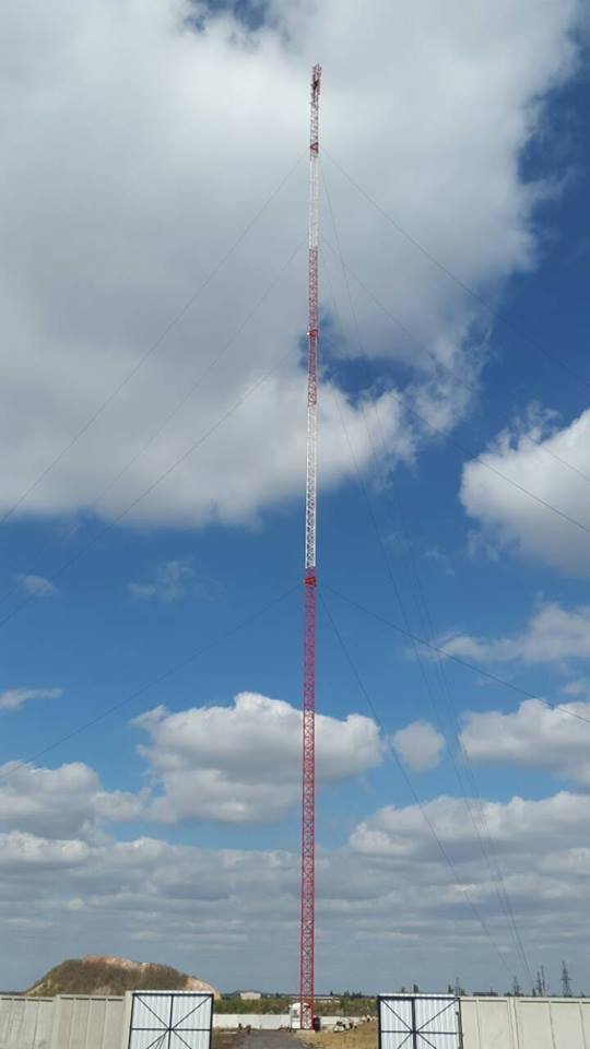 Новая телевизионная башня имеет высоту 190 м