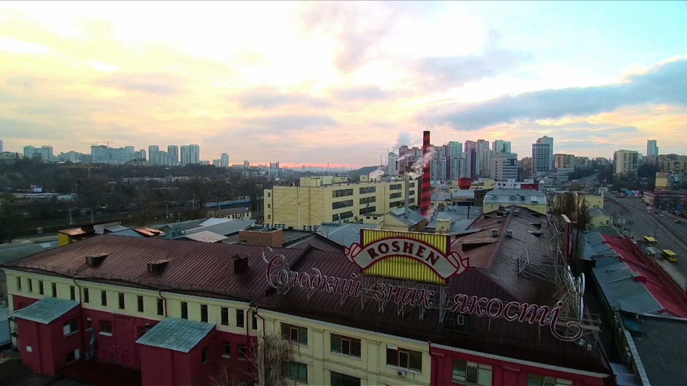 Кондитерская фабрика «Roshen» в Киевеa