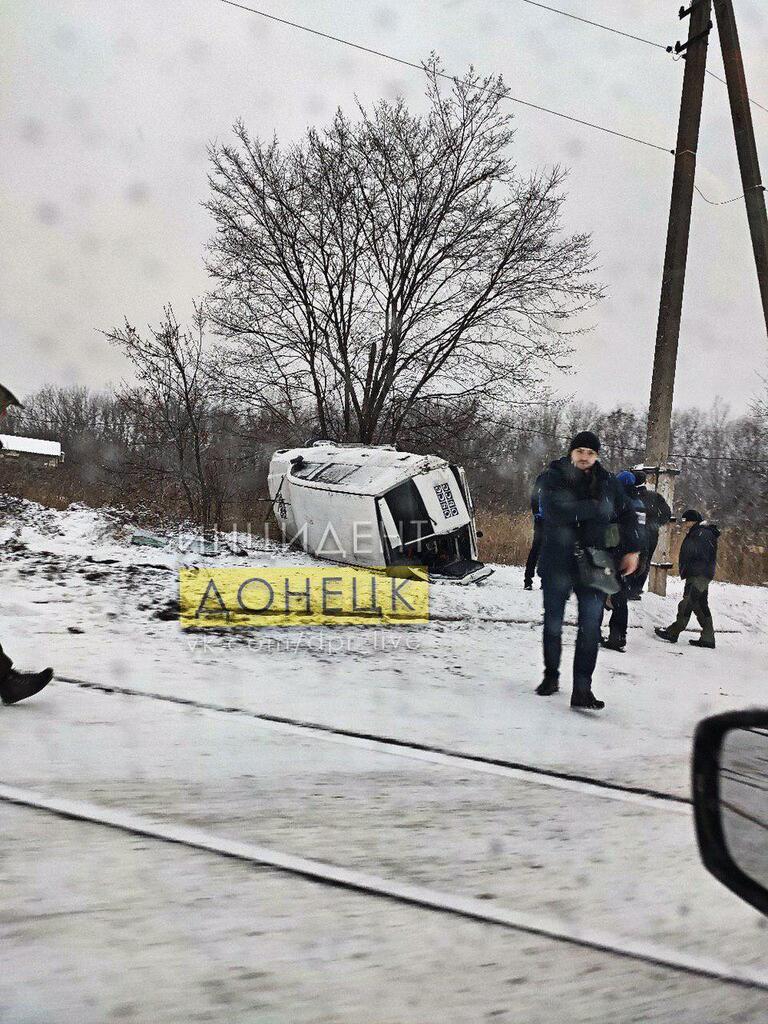ОБСЕ попала в аварию на Донбассе