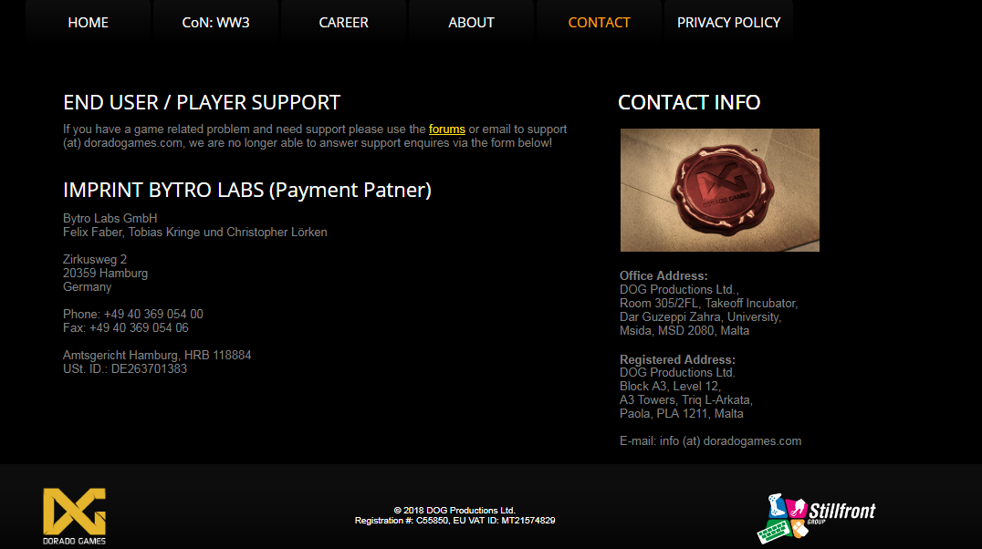 Кому принадлежит Dorado Games