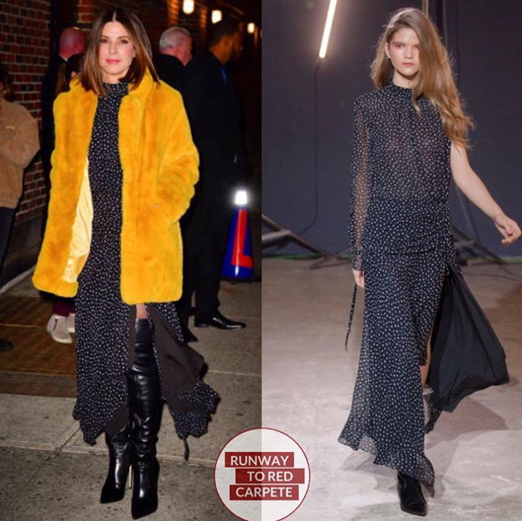 Сандра Буллок надела платье украинского бренда