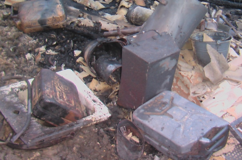 На Черниговщине ребенок поджег веранду с канистрами бензина