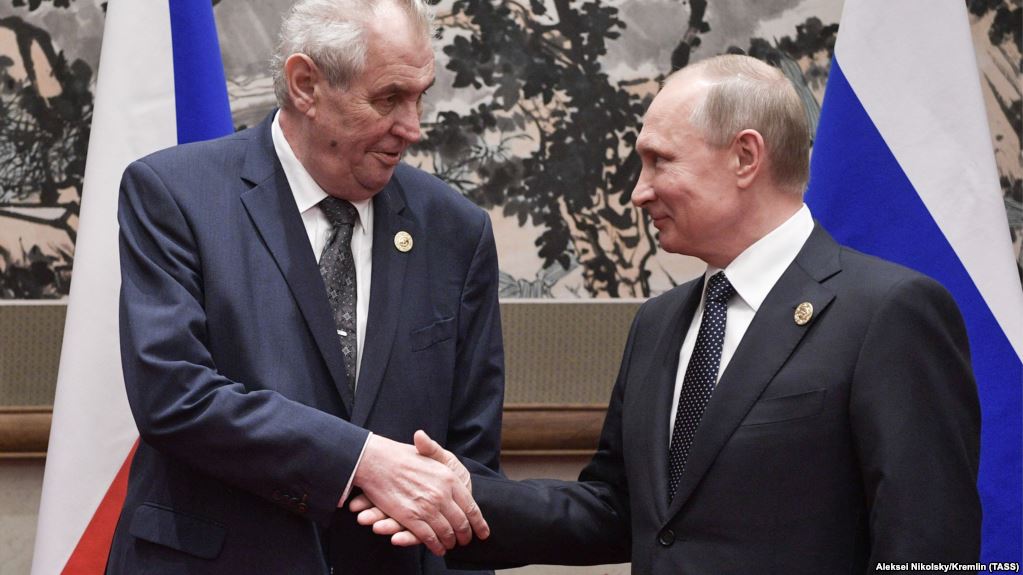 Милош Земан и Владимир Путин