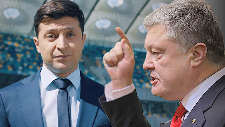 Сегодня на НСК Олимпийский пройдут дебаты Петра Порошенко и Владимира Зеленского