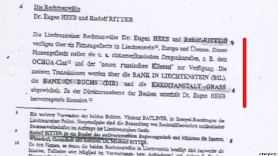 Фрагмент доклада БНД от 8 апреля 1999 г., стр.11