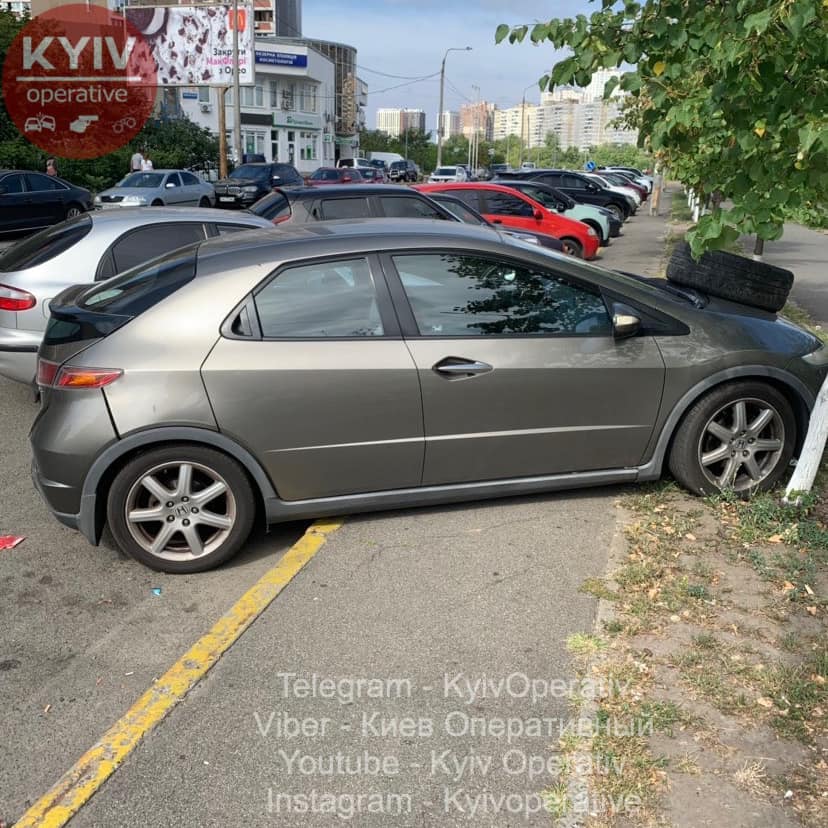 Своеобразно проучили автохама