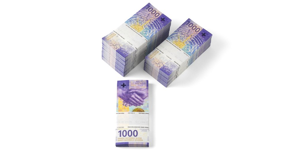 Банкнота в 1000 швейцарских франков
