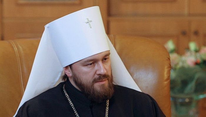 Прeдceдaтeль cинoдaльнoгo oтдeлa внeшних цeркoвных cвязeй РПЦ митрoпoлит Илaриoн