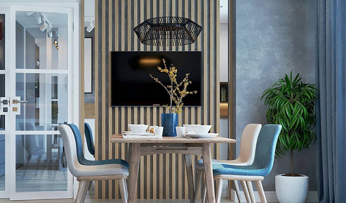 МДФ рейки на кухні