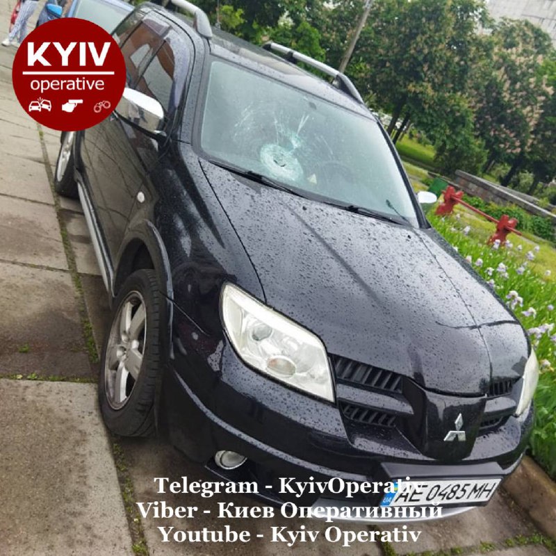 В Киеве устроили массовый погром авто