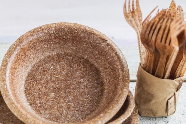 Одноразовая посуда из экологического сырья