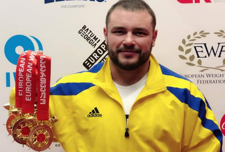 Дмитрий Чумак - чемпион Европы по тяжелой атлетике 