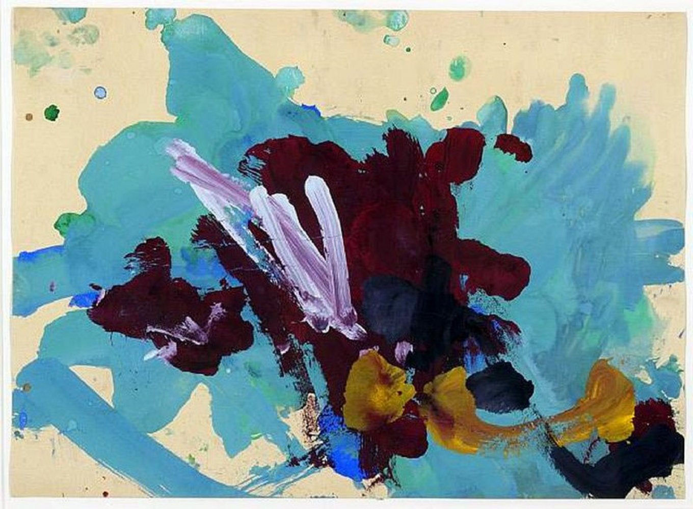 Картина кисти шимпанзе Конго. Название неизвестно