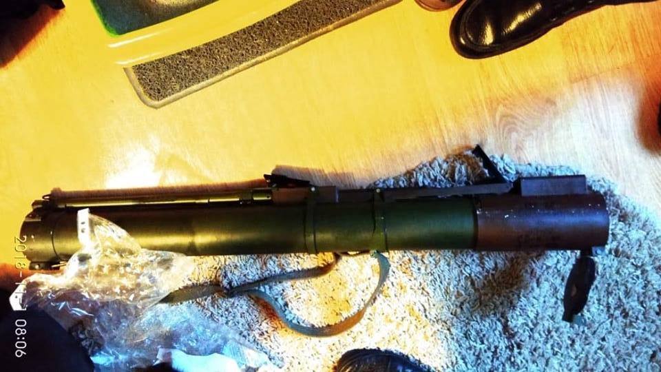 Изъятый у банды гранатомет