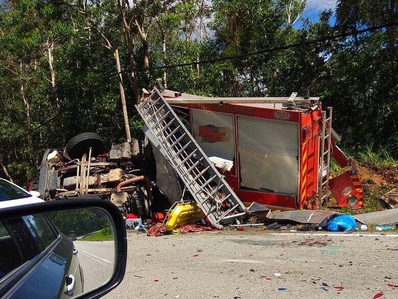 Обезьяны напали на пожарную машину в Малайзии