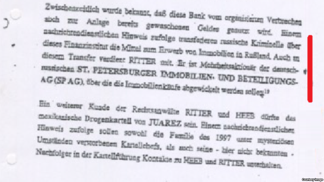 Фрагмент доклада БНД от 8 апреля 1999 г., стр. 15