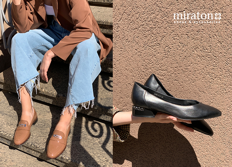 туфли на низком каблуке