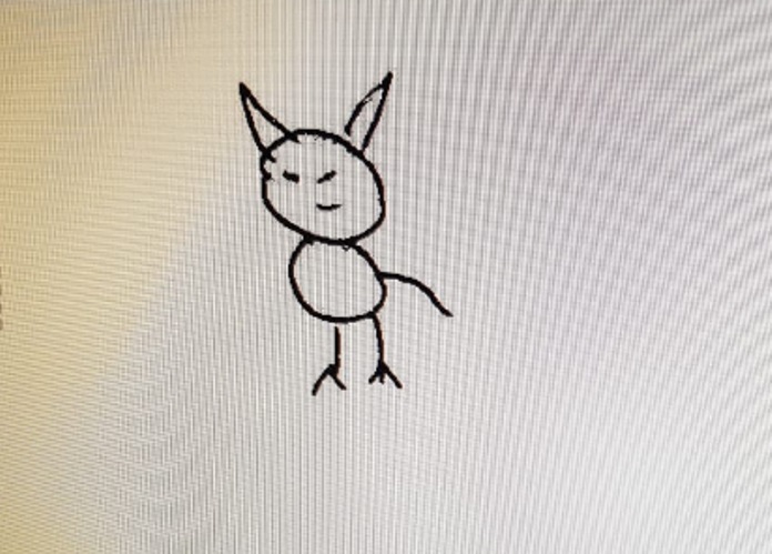 Подпись в виде котенка