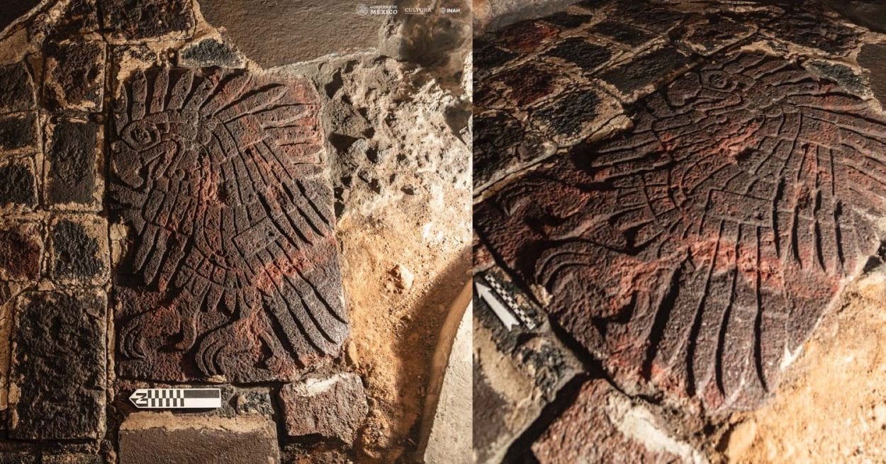 Археологи обнаружили загадочный барельеф с изображением орла