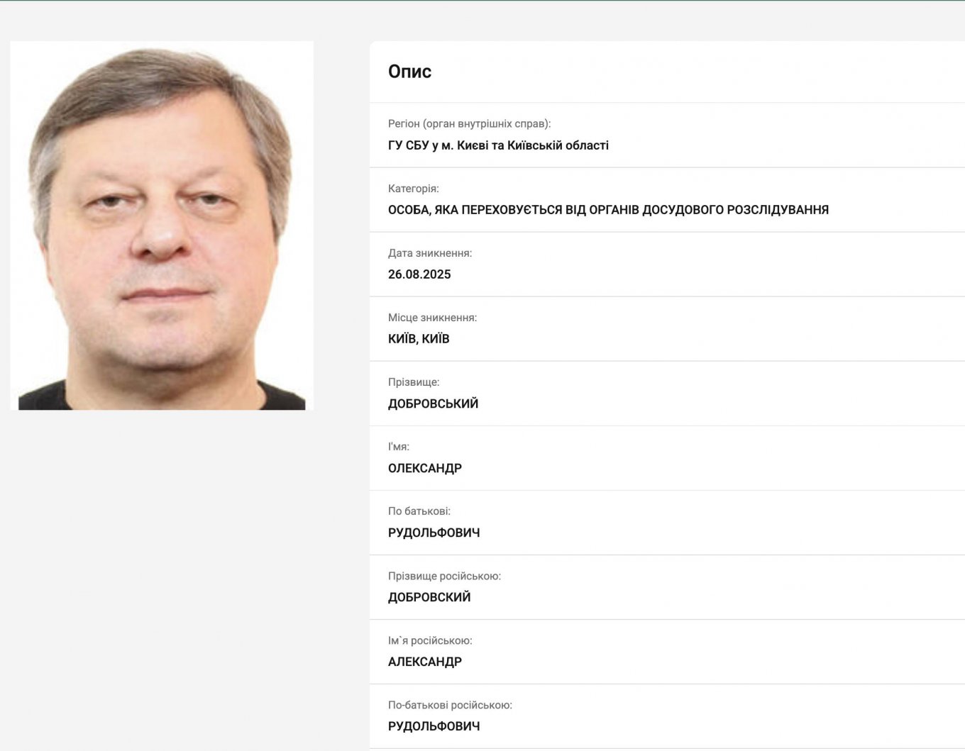 Олександр Рудольфович Добровський