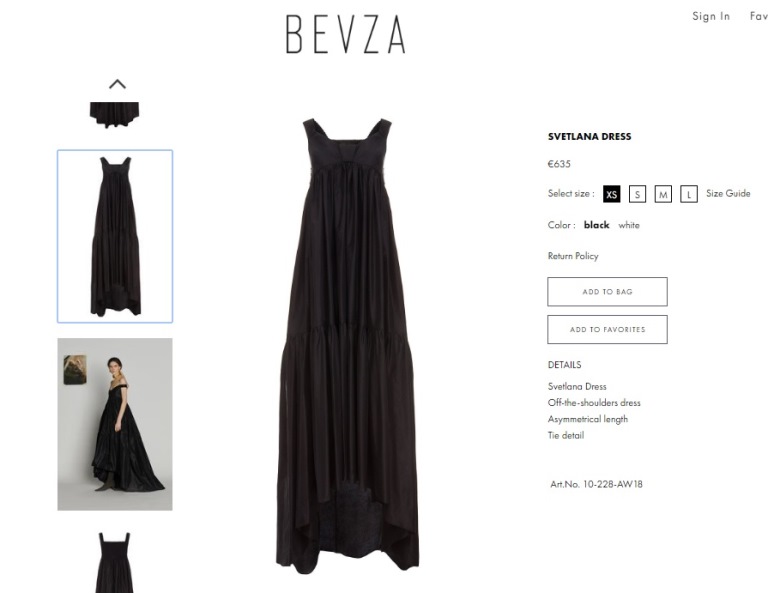 Стоимость дизайнерского наряда составляет 635 евро (19,800 гривен)