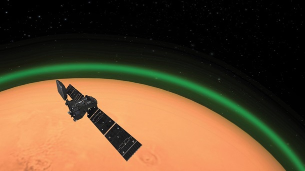 На Марсе заметили уникальное зеленое свечение