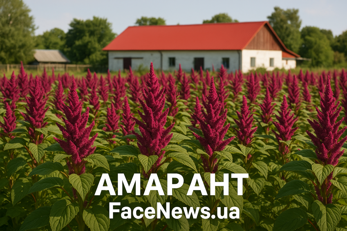 фермери вирощують амарант