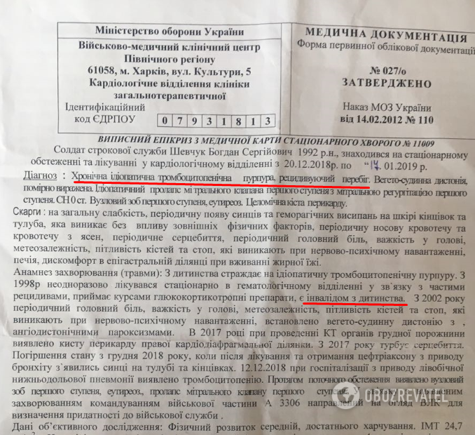 Диагноз Богдана Шевчука