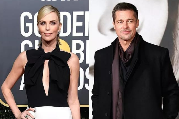 Шарлиз Терон и Брэд Питт 