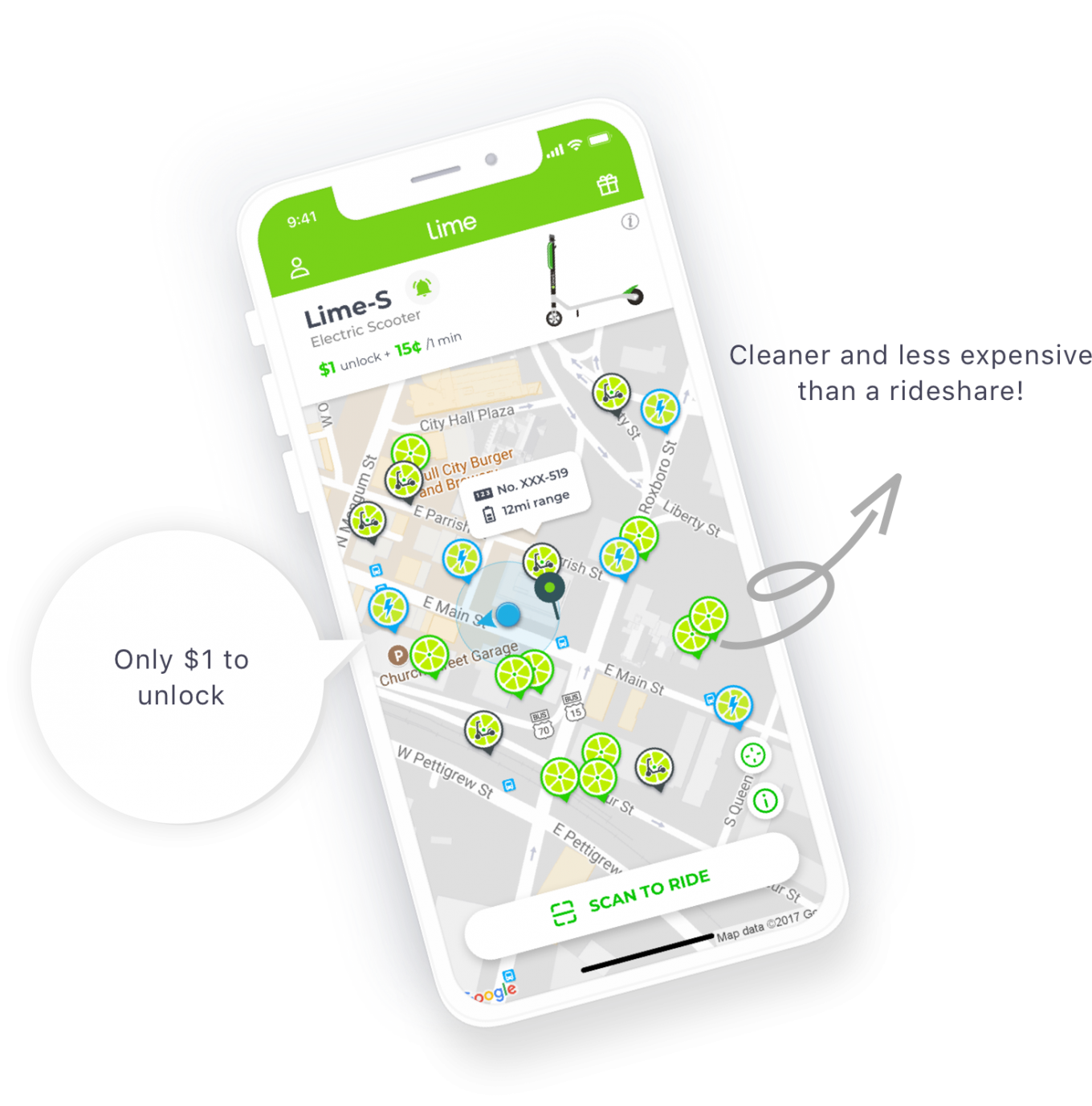 Сервис Lime работает более чем в 100 городах из 17-ти стран