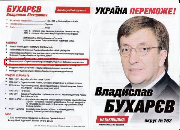 Владислав Бухарев награжден медалью ФСБ
